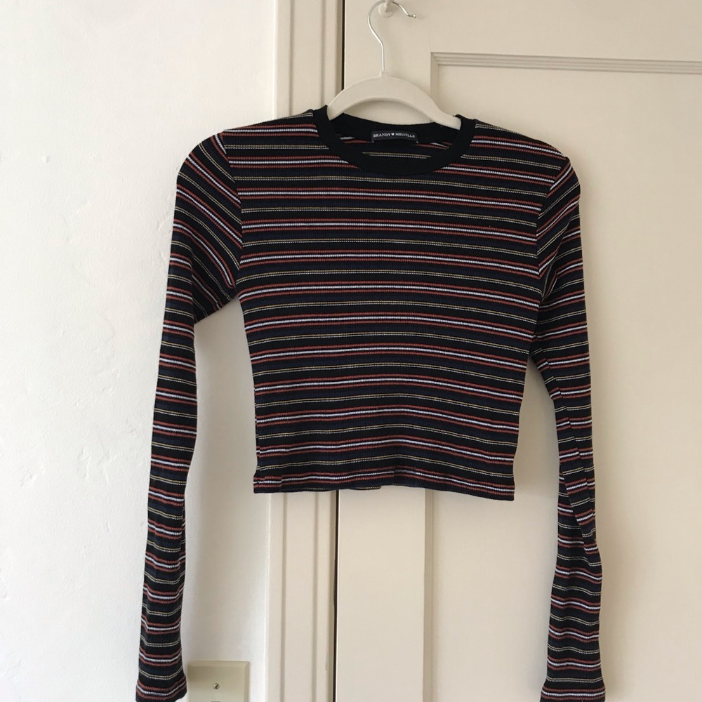 Brandy Melville Striped Long Sleeve Shirt